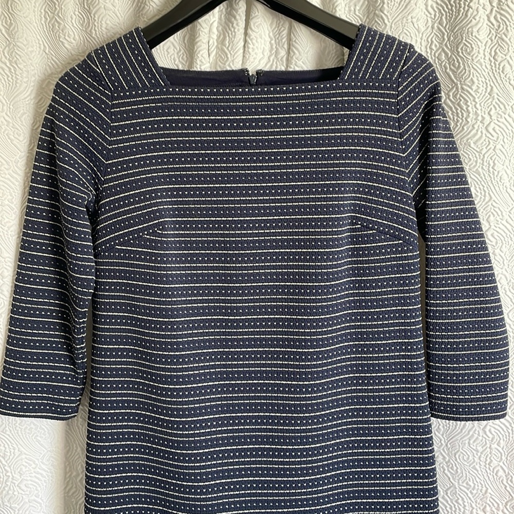 Loft Smock Navy Blue Dress